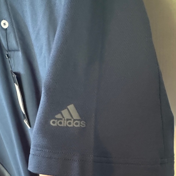 NWT Adidas Men's Navy and Gray Polo Shirt - Picture 4 of 7